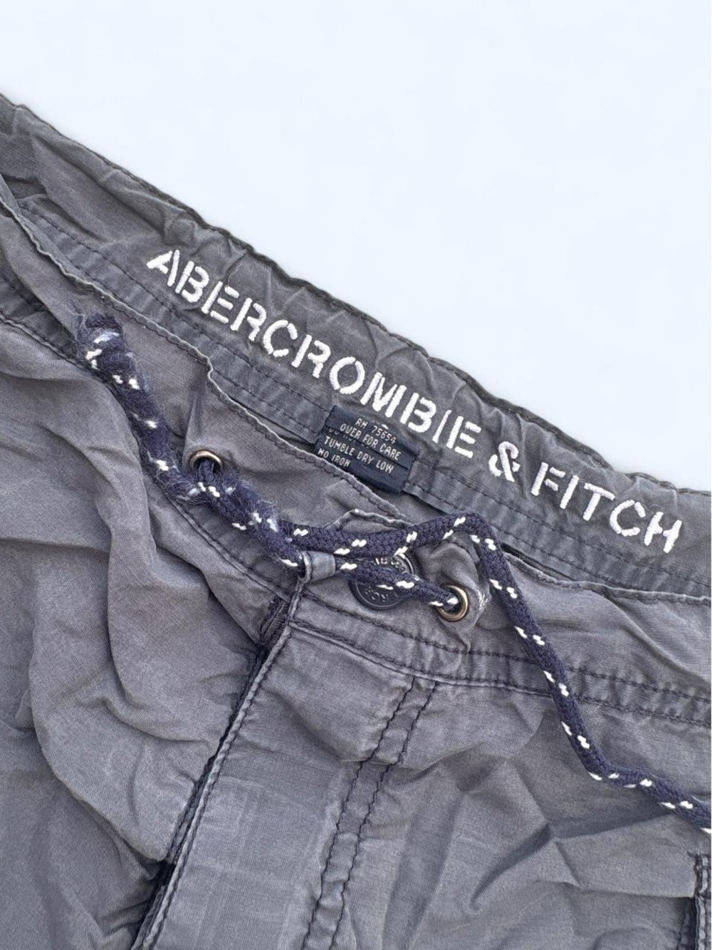 Y2K Abercrombie & Fitch Gray Drawstring Shorts